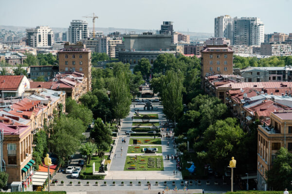 View of Yerevan from the top of the Cascade